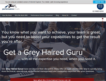 Tablet Screenshot of performancedrivers.com.au